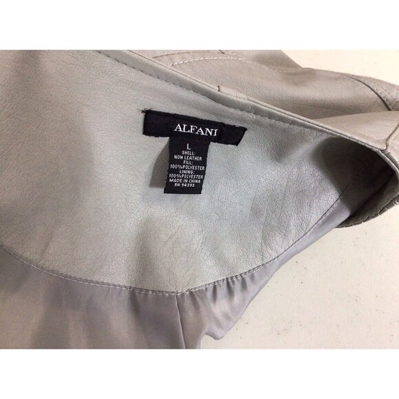 Alfani Leather Jacket Womens Large - Picture 2 of 6